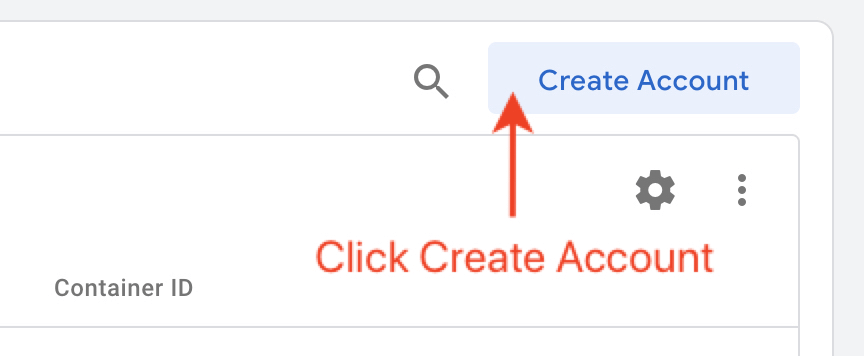 Click Create Account